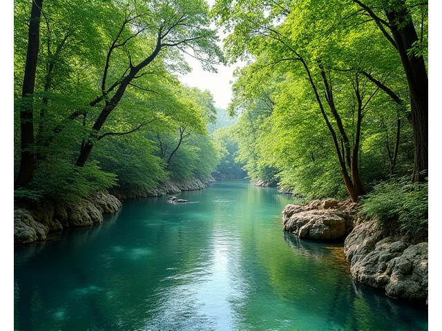 Εθνικό πάρκο στην Ελλάδα με πλούσια βλάστηση και ένα κρυστάλλινο ποτάμι, ιδανικό για βύθιση στη φύση και οικολογικό τουρισμό.